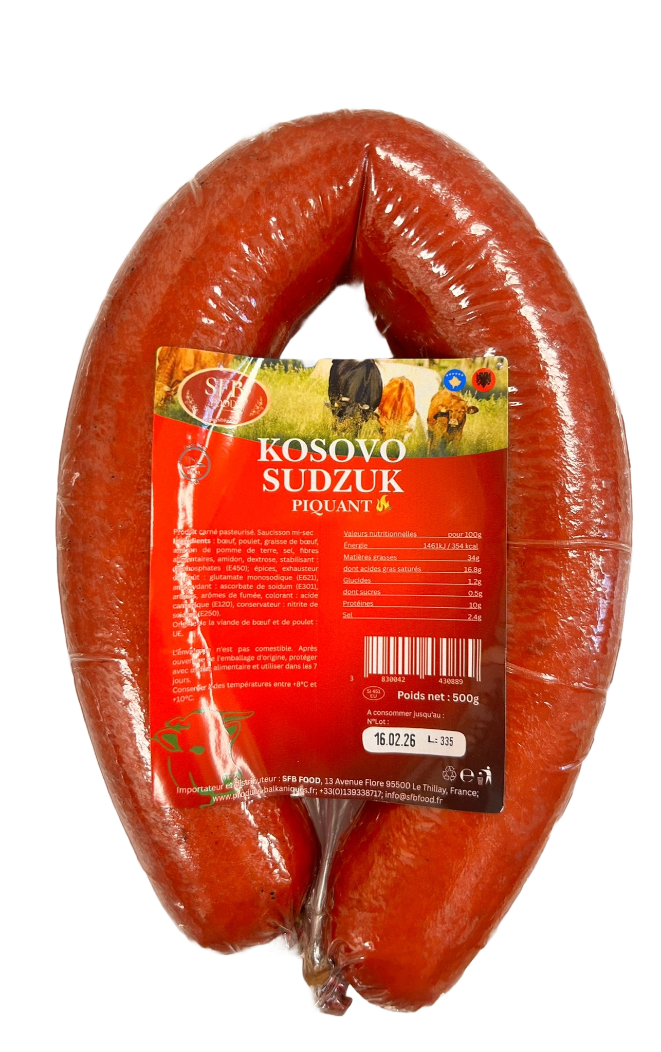 Kosovo sudzuk piquant sfb 500g